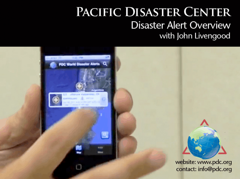Disaster Alert mobile application overview