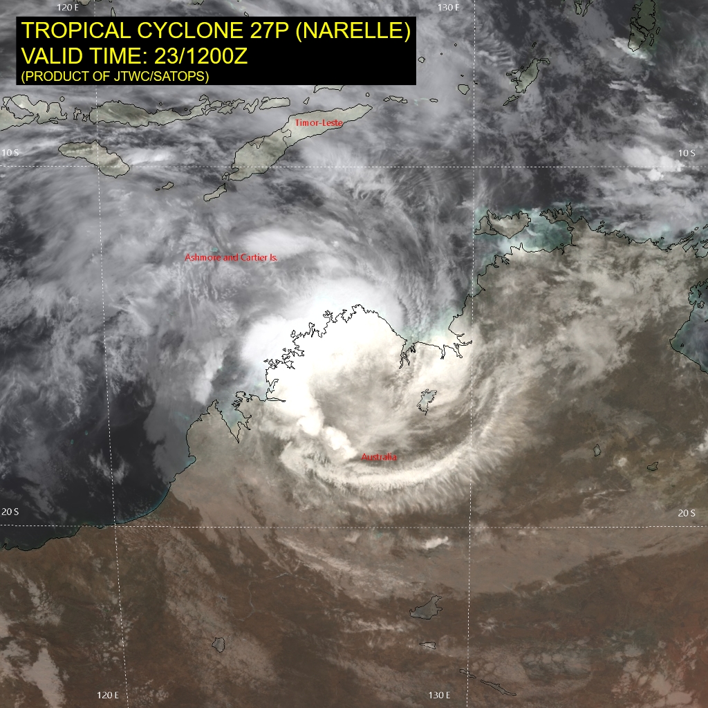 Tropical Cyclone 27P (Narelle) / SS 28P - Pacific | Pacific