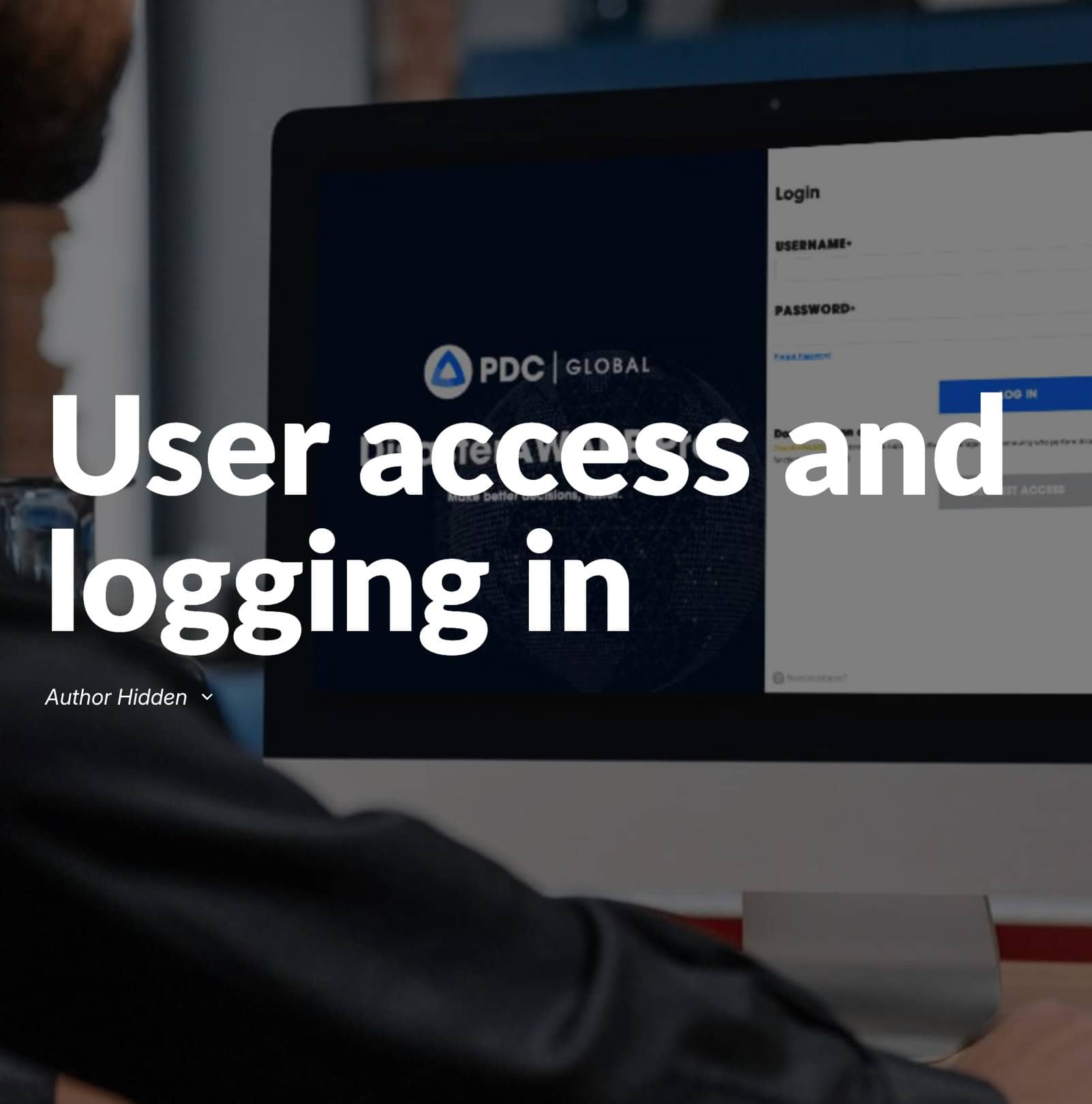 DisasterAWARE: User Access and Logging In