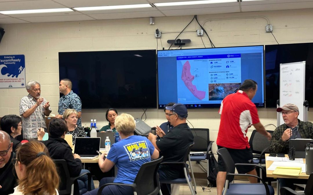 Data and analysis help county, state, and federal forces to mobilize relief where help is needed most