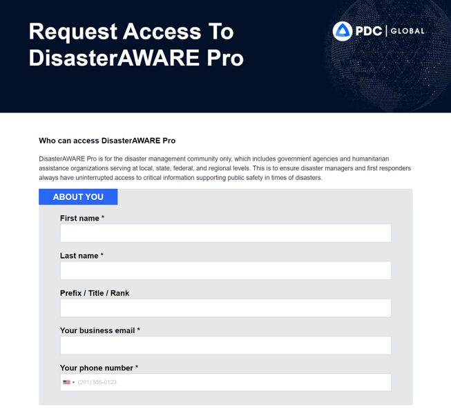 User access and logging in | Pacific Disaster Center