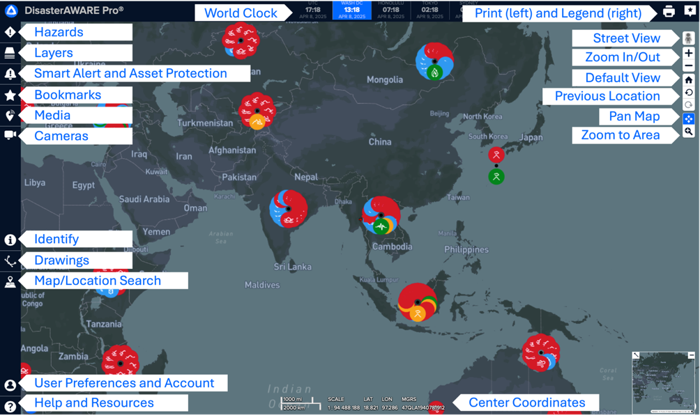 Map navigation basics | Pacific Disaster Center
