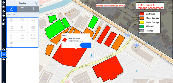 Add drawings and text to maps | Pacific Disaster Center